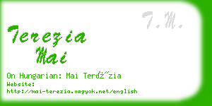 terezia mai business card